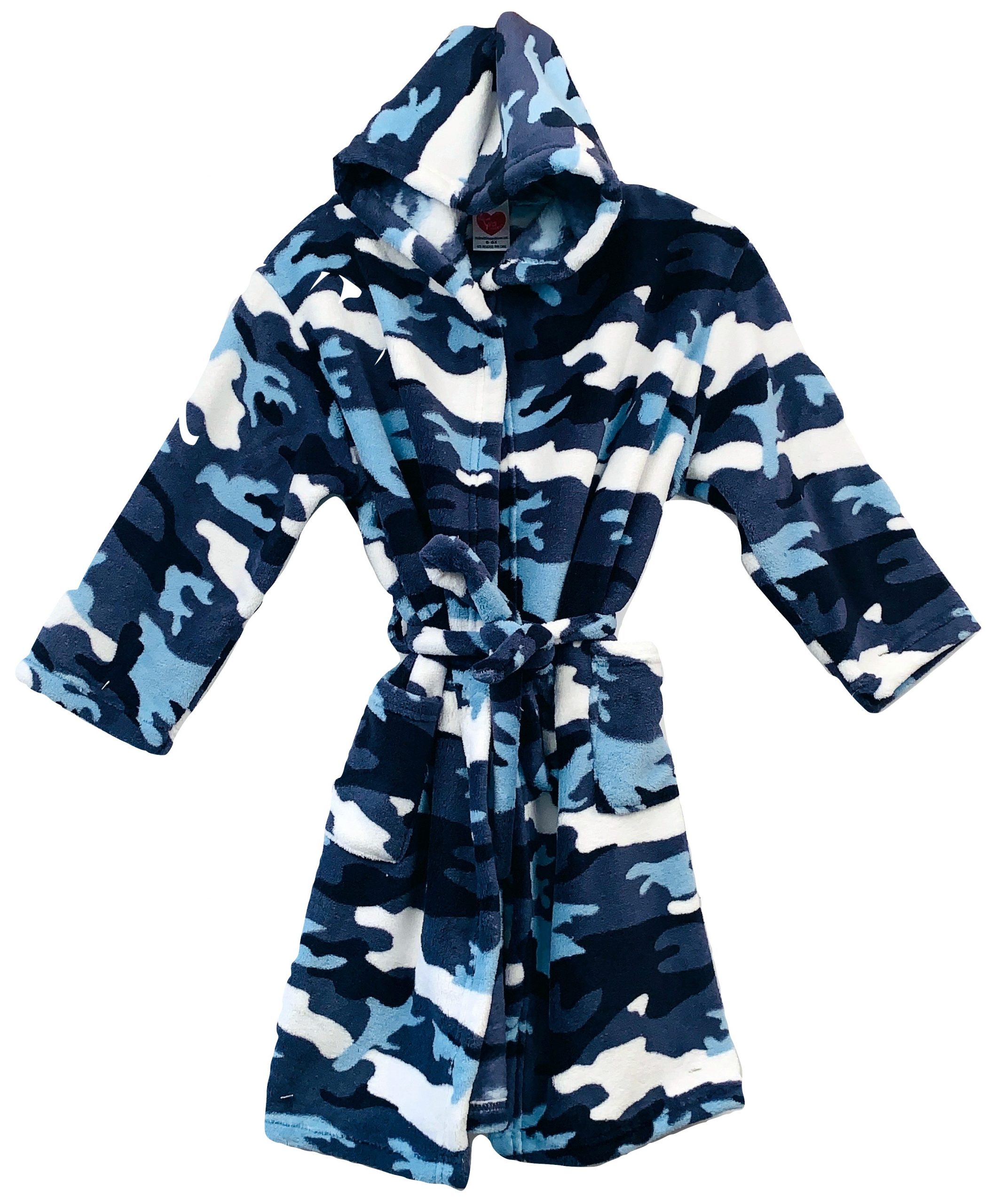 MADE WITH LOVE N KISSES FLURR ROBE BLUE CAMO