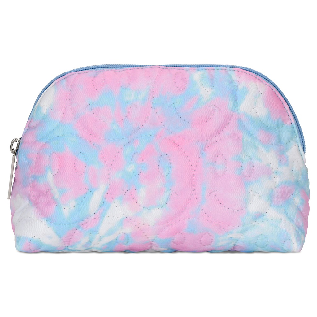 TIE DYE SMILES OVAL COSMETIC BAG