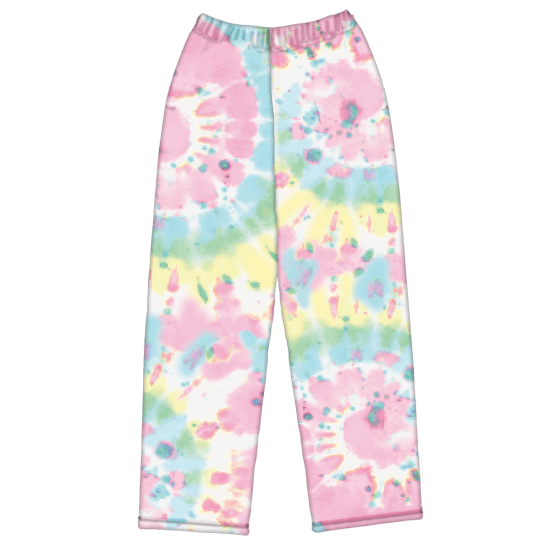 SWIRL TIE DYE PLUSH PANTS