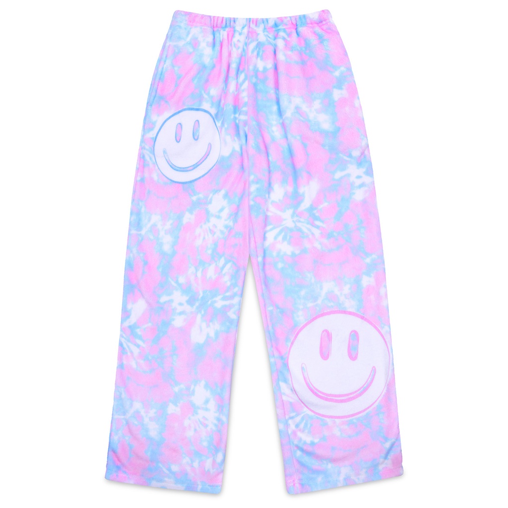 TIE DYE SMILES  PLUSH PANTS