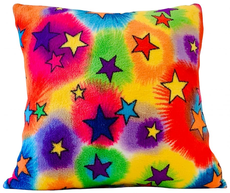 SQUARE PILLOW-TIE DYE STARS