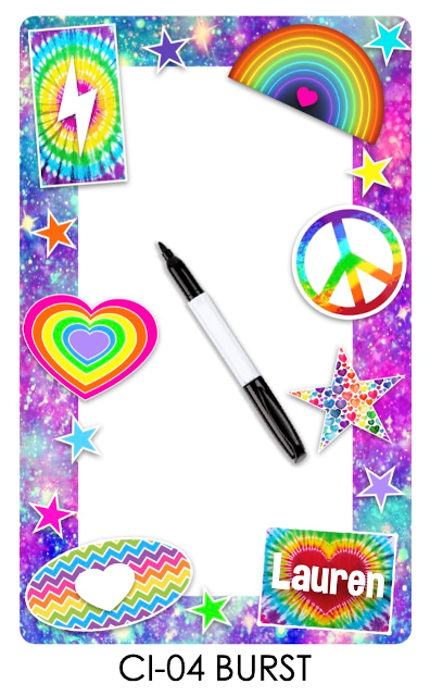 NAMEDROPS DRY ERASE BOARD PRE DESIGN (CUSTOM)-BURST