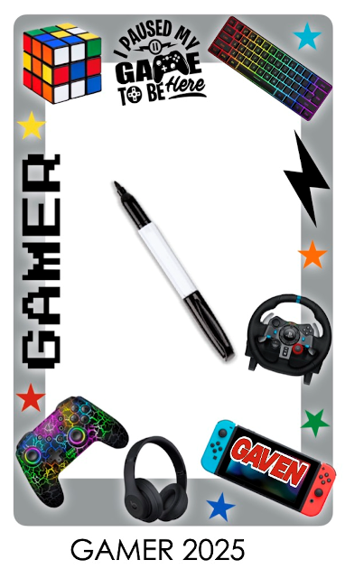 NAMEDROPS DRY ERASE BOARD PRE DESIGN (CUSTOM)-GAMER 2025