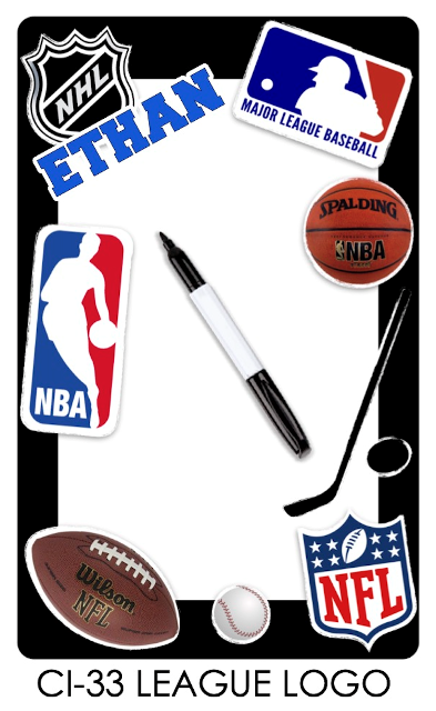 NAMEDROPS DRY ERASE BOARD PRE DESIGN (CUSTOM)-LEAGUE LOGO