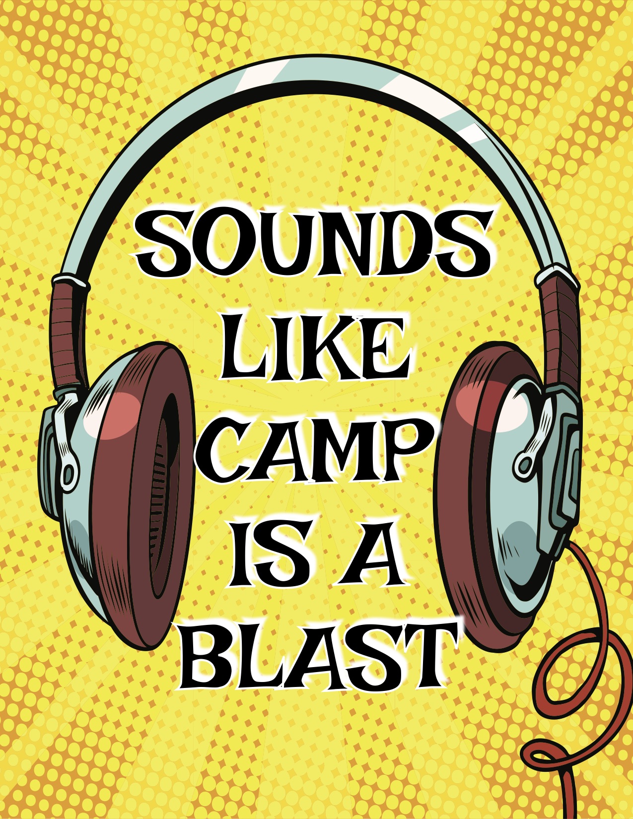 NAMEDROPS FOLDED NOTECARDS-SOUNDS LIKE CAMP IS A BLAST