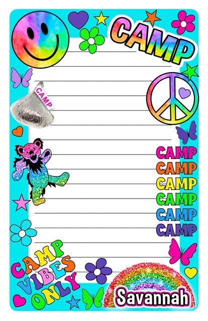 NAMEDROPS CUSTOM NOTEPAD-CAMP 25