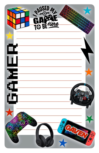 NAMEDROPS CUSTOM NOTEPAD-GAME