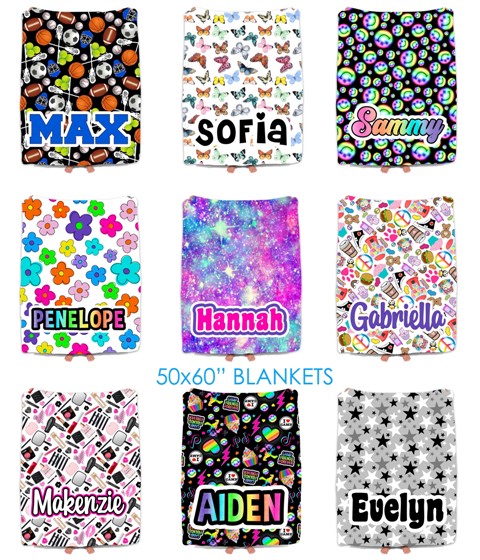 NAMEDROPS CUSTOM BLANKETS