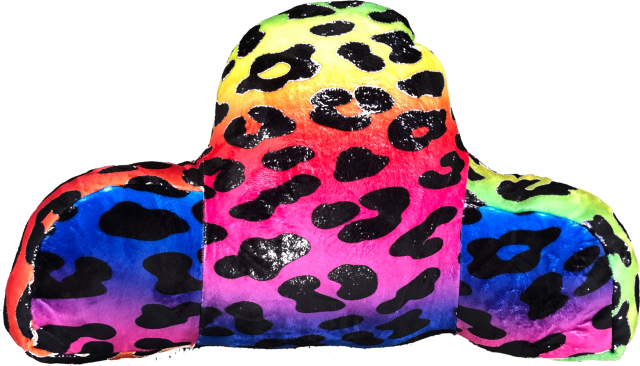 Penelope Wildberry Boyfriend Pillow-Fuzzy-Rainbow Cheetah