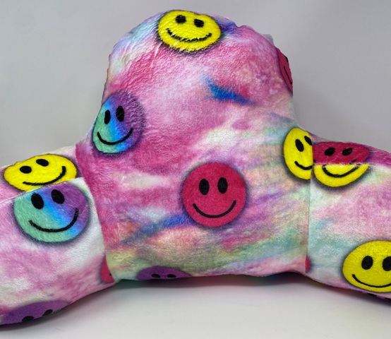 Penelope Wildberry Boyfriend Pillow-Fuzzy-Tie Dye Smiles