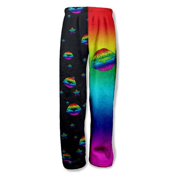 Penelope Wildberry Loungepants-Rainbow Lips