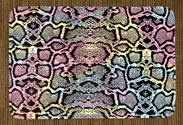 Penelope Wildberry Micro Mat-Pastel Snakeskin