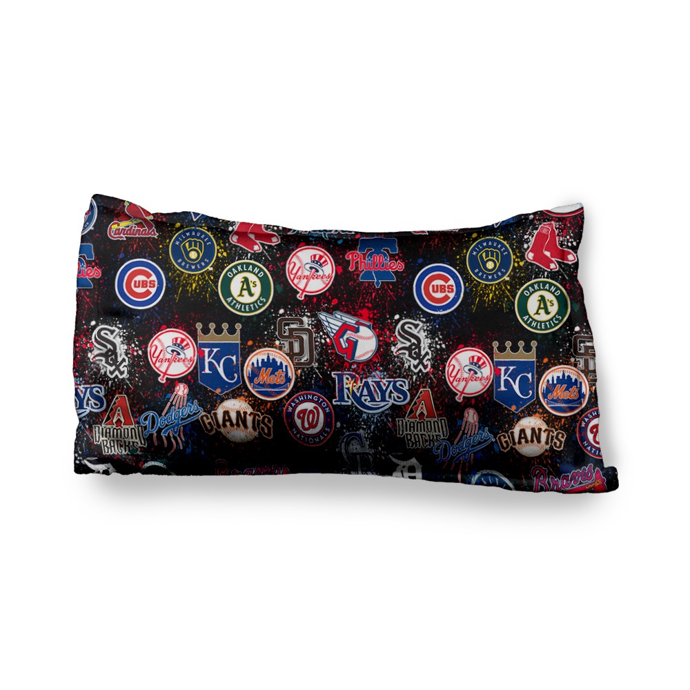 Penelope Wildberry Fuzzy Pillow Case-MLB SPLATTER