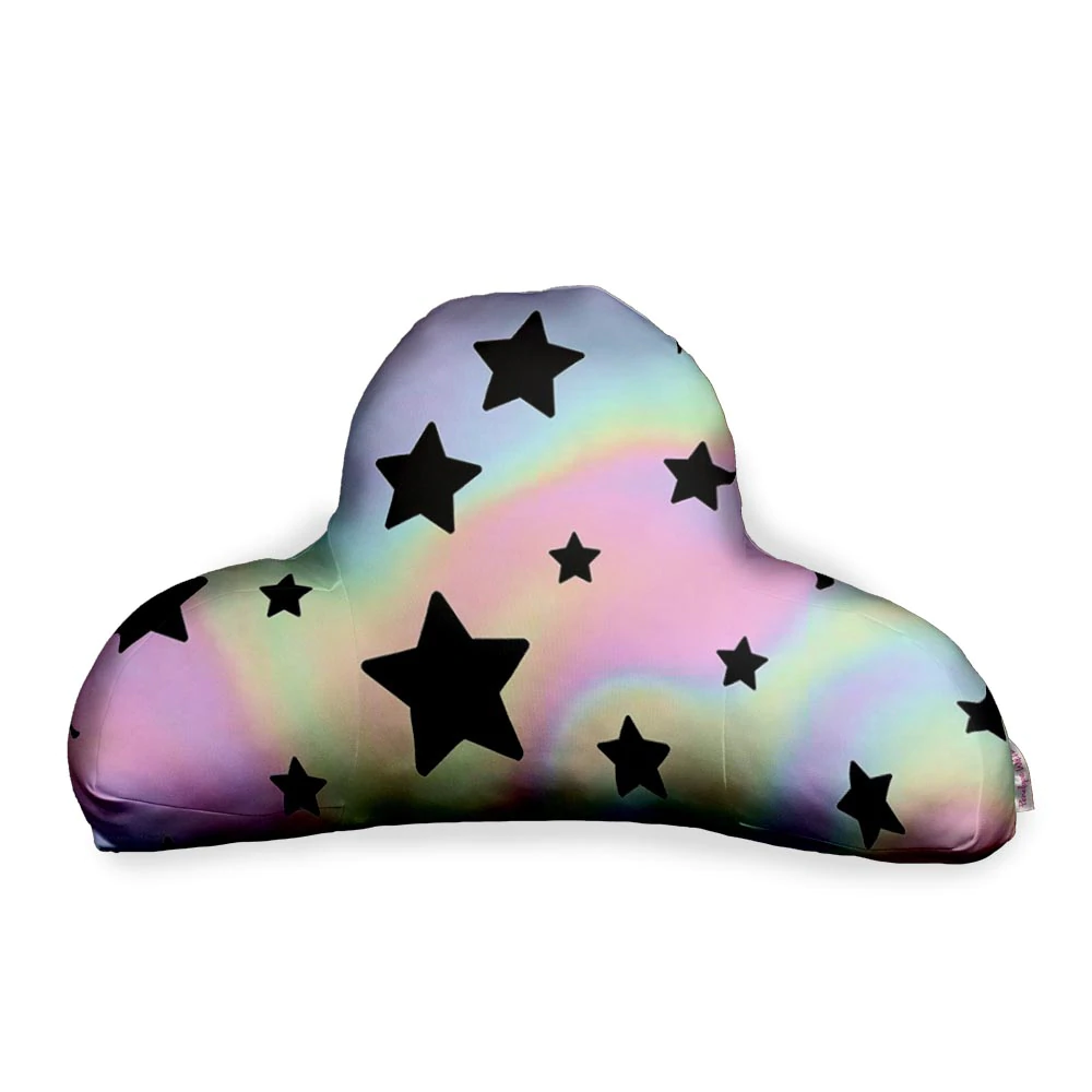 Penelope Wildberry Boyfriend Pillow Fuzzy -Pastel Tie Dye Star