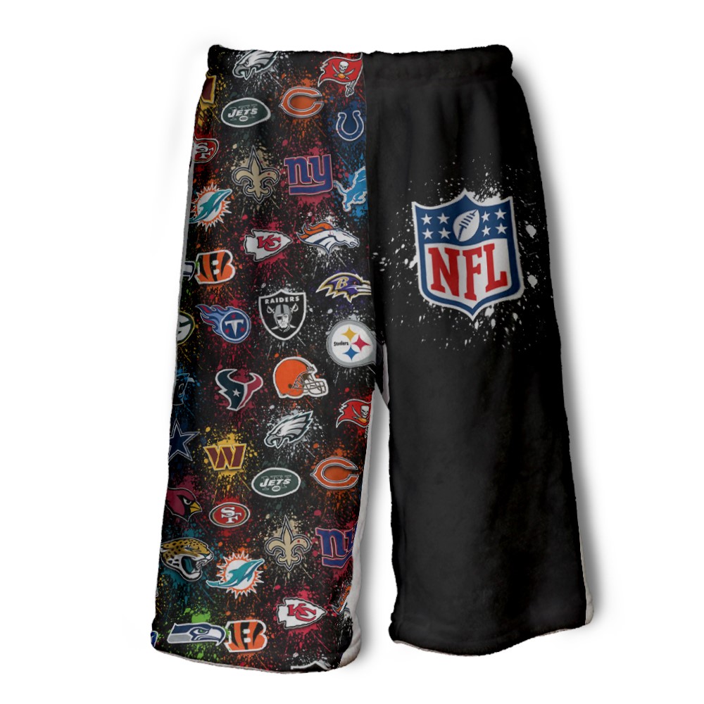 PENELOPE WILDBERRY LONG SHORTS-NFL SPLATTER