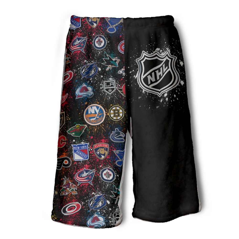 PENELOPE WILDBERRY LONG SHORTS-NHL SPLATTER