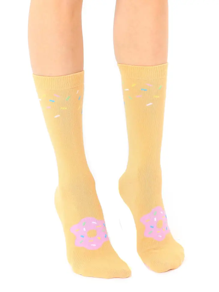 FUN ANKLE SOCKS-DONUT 3D