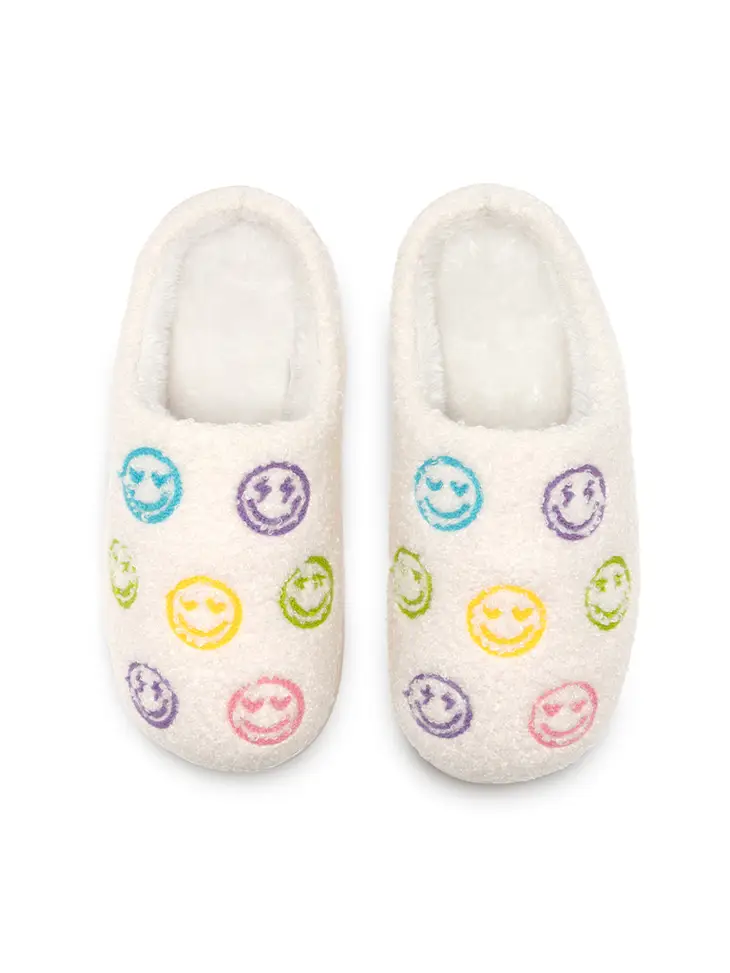 HAPPY ALL OVER SLIPPERS