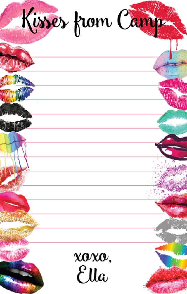 CAMP NOTEPADS-LOTS OF LIPS-CUSTOM