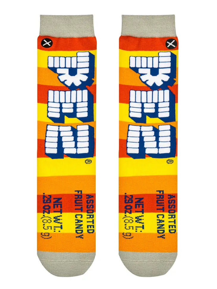 ODD SOX PEZ ASSORTED MENS CREW SOCKS