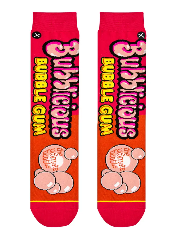 ODD SOX BUBBLICIOUS GUM MENS CREW SOCK