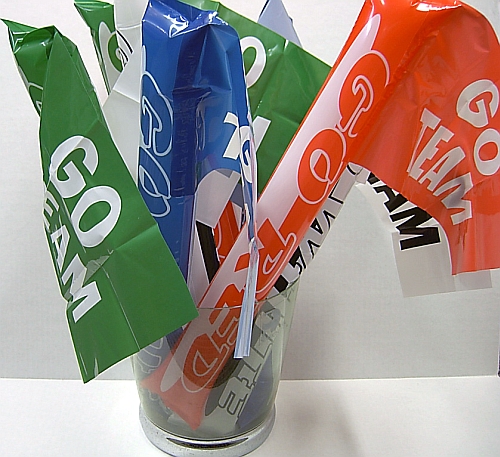 Color War Inflatable Cheering Sticks with Flag