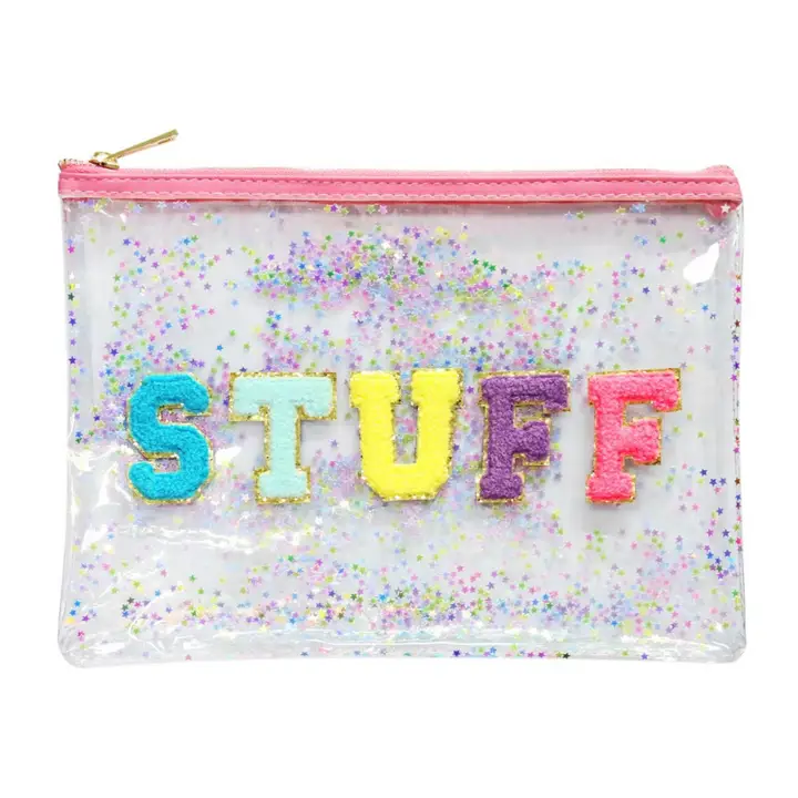 COSMETIC BAG-CONFETTI GLITTER