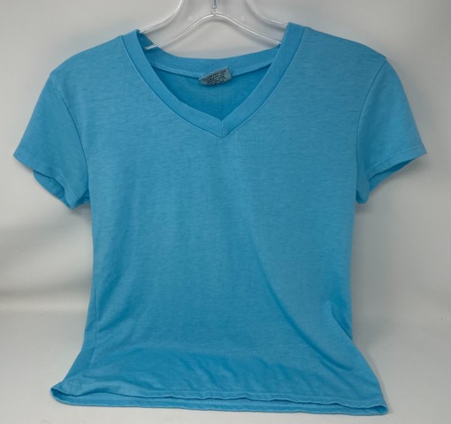 FIREHOUSE BASIC V-NECK TEE-BRIGHT AQUA