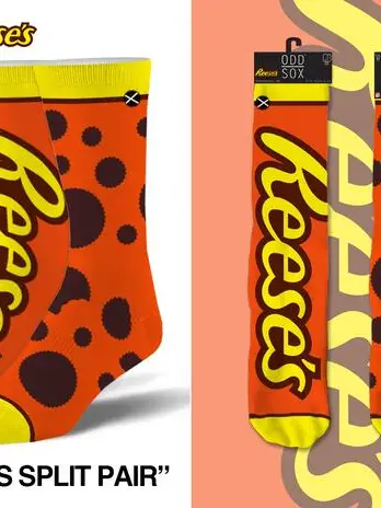 REESES SPLIT MENS CREW SOCKS