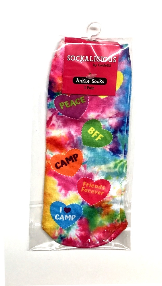 ANKLE SOCK-CAMP HEARTS